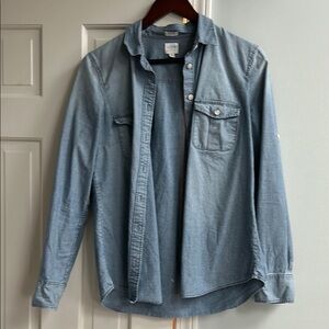J crew chambray Button-Up Shirt